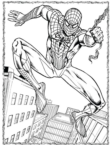 spiderman coloring pages printable|realistic spider man coloring pages.